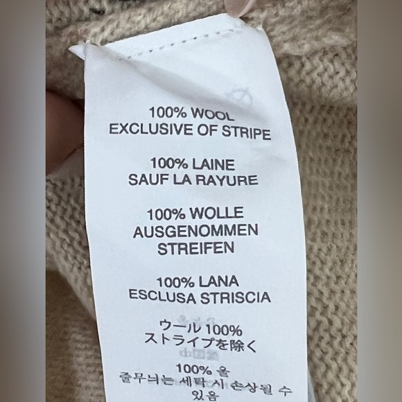 EUC J. Crew 100% Wool Sweater With Bling Stripe On Sides Size XXS. - Picture 7 of 8